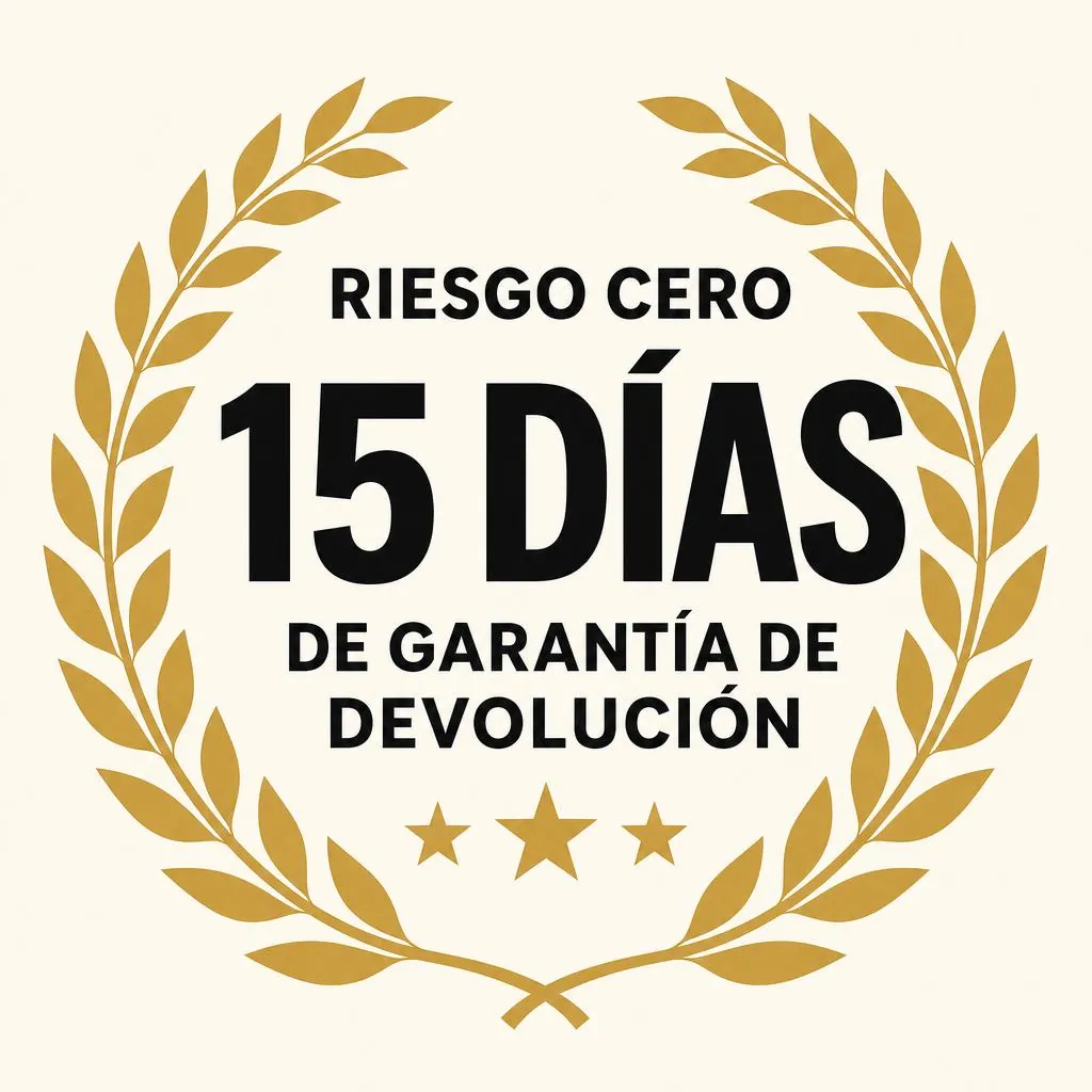 Riesgo cero: 15 días de garantía de devolución