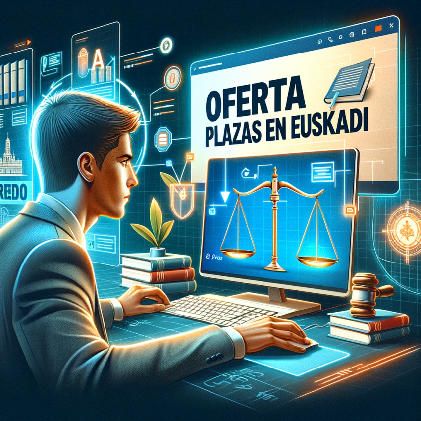 Gestión Procesal Turno Libre 2024: Plazas Desiertas 4 Opositor buscando las plazas desiertas de Euskadi de la oposición de Gestión Procesal