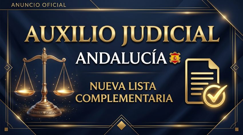 auxilio judicial andalucia lista complementaria 2026